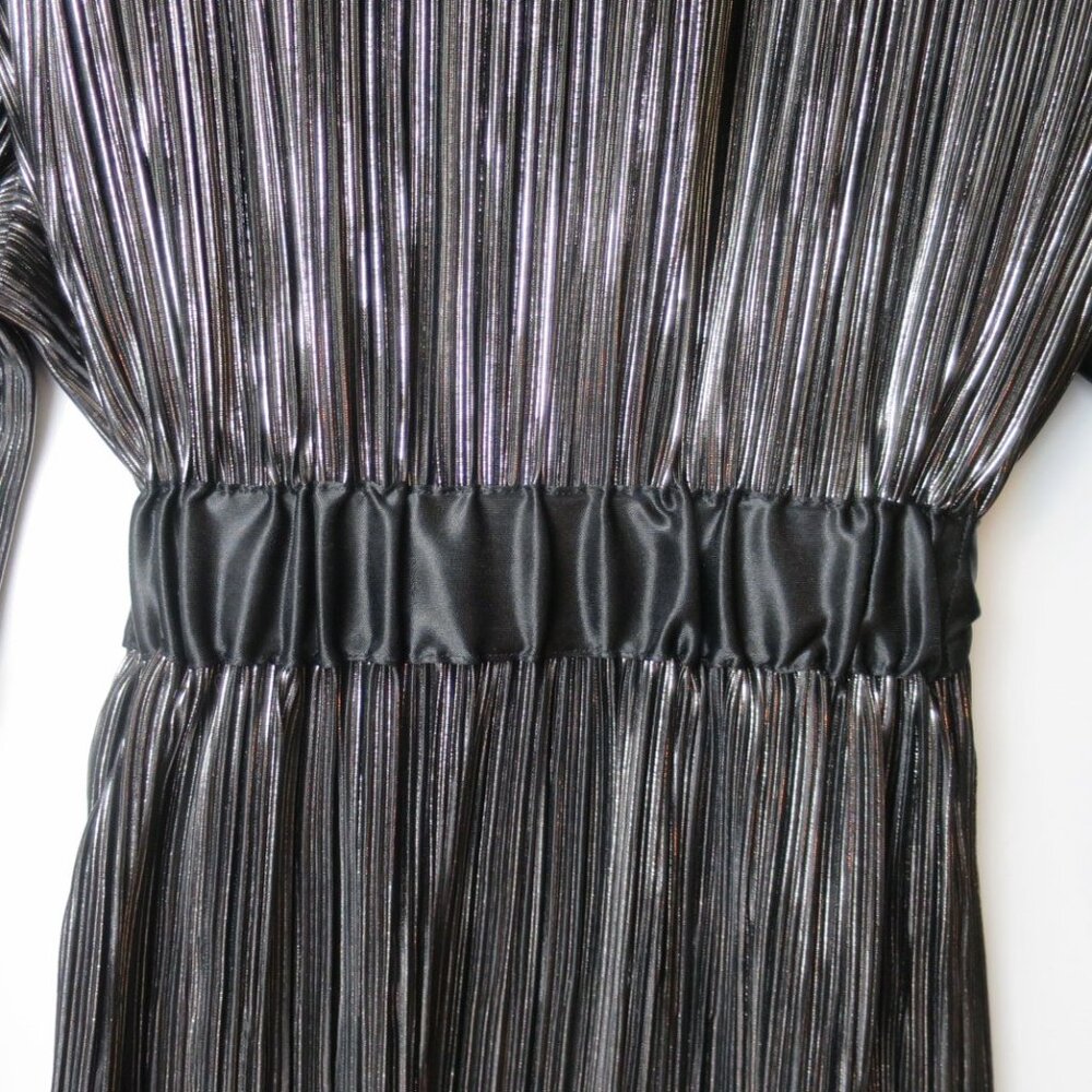 Smash + Tess Tasia Blouse Black Metallic Belted Top Size XL - 2XL - Picture 6 of 9